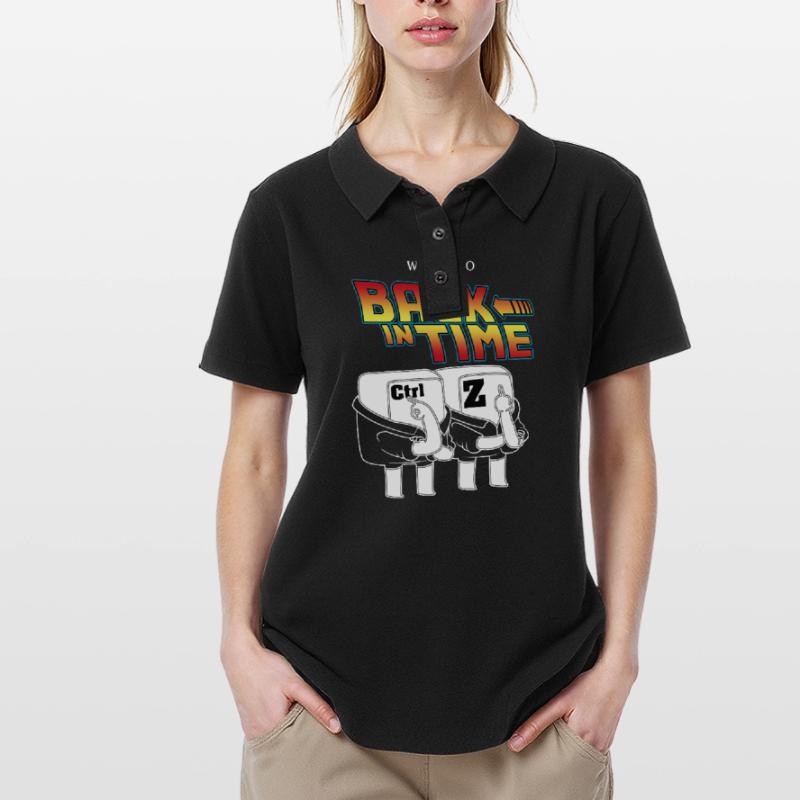 PC Computer Hacker Nerd Computer Scientist Geek Admin Polo Femme