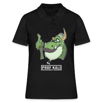 Administrateur informatique Kali Linux Tux Dragon Head - Polo Femme - noir - Devant - Ailine (174cm)