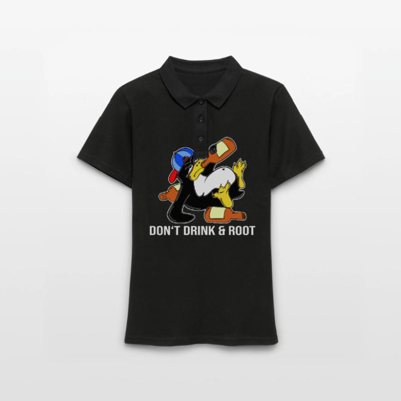 Linux Penguin Sudo Admin Funny Computer Science PC Nerd Polo Femme