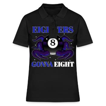 Eighters Gonna Eight Champion Squid - Frauen Polo Shirt - Schwarz - Vorne - Ailine (174cm)