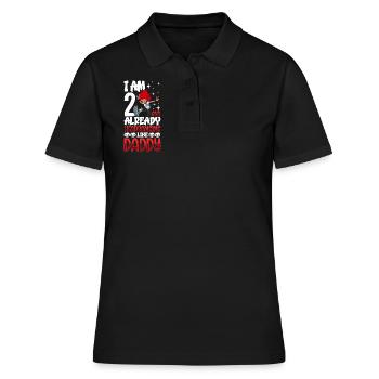 Ich bin 2 - Mädchen Rocker - Frauen Polo Shirt - Schwarz - Vorne - Ailine (174cm)