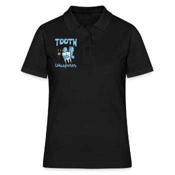 Tooth Whisperer - Assistant dentaire - Polo Femme - noir - Devant - Ailine (174cm)