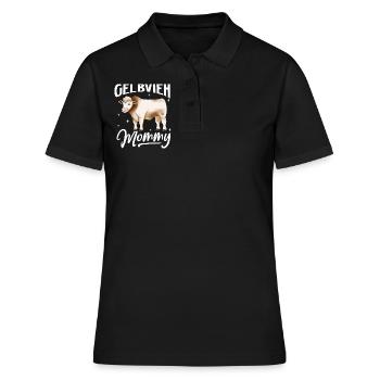 Gelbvieh Mommy - Bœuf Gelbvieh - Polo Femme - noir - Devant - Ailine (174cm)