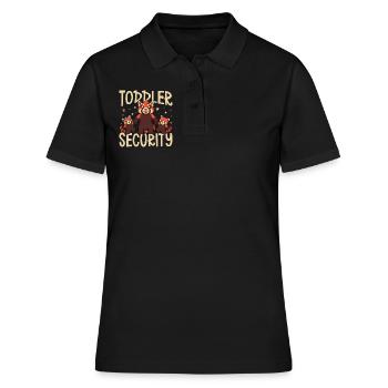 Kleinkind Aufpasser - Babysitter - Frauen Polo Shirt - Schwarz - Vorne - Ailine (174cm)
