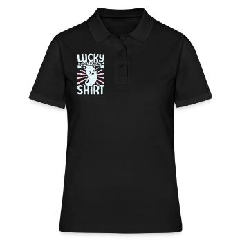 Geisterjäger - Lucky Ghost Hunting - Frauen Polo Shirt - Schwarz - Vorne - Ailine (174cm)