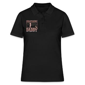 Papa cochon du Hampshire - Polo Femme - noir - Devant - Ailine (174cm)