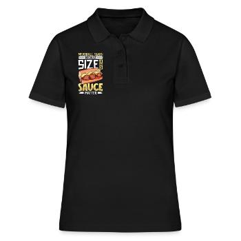 Sauce und Größe - Meatball Sub - Frauen Polo Shirt - Schwarz - Vorne - Ailine (174cm)