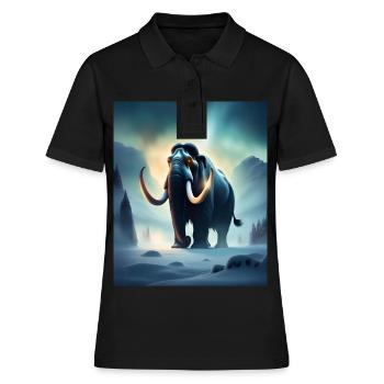 mammouth maléfique effrayant - Polo Femme - noir - Devant - Ailine (174cm)