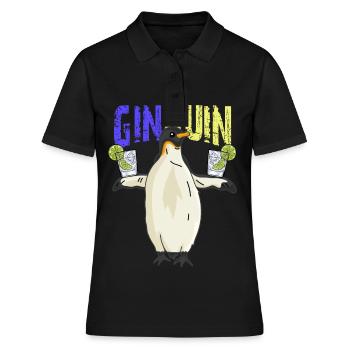 Ginguin - Frauen Polo Shirt - Schwarz - Vorne - Ailine (174cm)