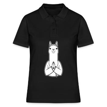 Lama chrétien chrétien - Polo Femme - noir - Devant - Ailine (174cm)