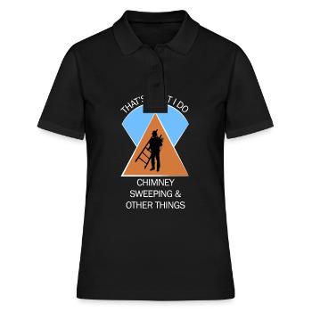 Chimney Sweep Chimney Sweep - Women's Polo Shirt - black - Front - Ailine (174cm)