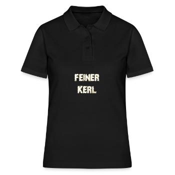 Feiner Kerl - Frauen Polo Shirt - Schwarz - Vorne - Ailine (174cm)