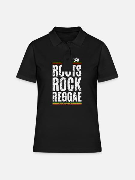 Roots Rock Reggae - Polo Femme - noir