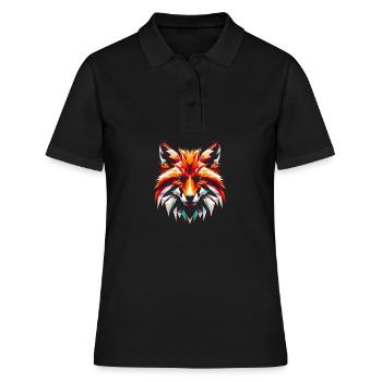 Polygon Geometric Fox - Women's Polo Shirt - black - Front - Ailine (174cm)