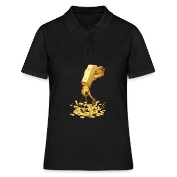 Melting Gold - Polo Femme - noir - Devant - Ailine (174cm)