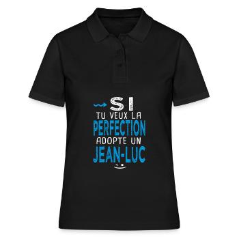 Jean luc Si tu veux la perfection adopte Jean luc - Polo Femme - noir - Devant - Ailine (174cm)