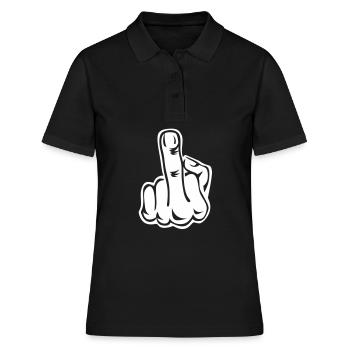 Majeur doigt Moyen 1c - Polo Femme - noir - Devant - Ailine (174cm)