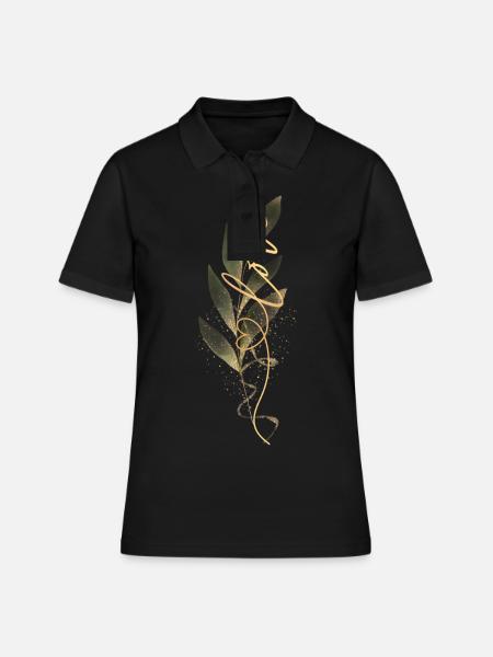 Liebe - Frauen Polo Shirt - Schwarz