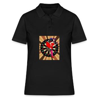 Jeu de fléchettes Joueurs avec fléchettes - Polo Femme - noir - Devant - Ailine (174cm)