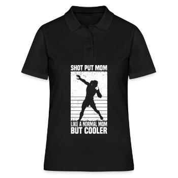 Lancer du poids | Cadeaux de putter de tir d’athlétisme - Polo Femme - noir - Devant - Ailine (174cm)