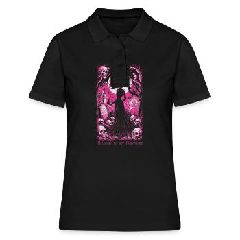 Bienvenue dans mon cauchemar 02 - Polo Femme - noir - Devant - Ailine (174cm)