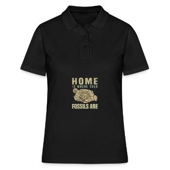 Collectionneurs de fossiles - Polo Femme - noir - Devant - Ailine (174cm)