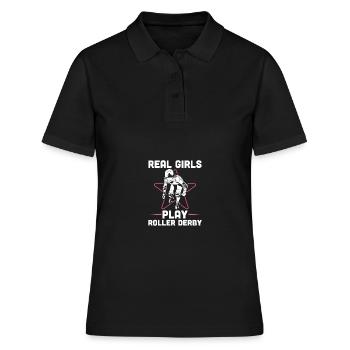 Roller derby - Polo Femme - noir - Devant - Ailine (174cm)
