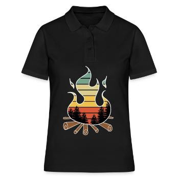 Feu de camp - Polo Femme - noir - Devant - Ailine (174cm)