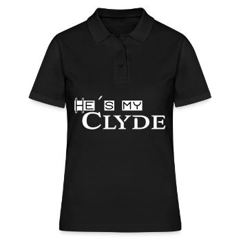 Partnerlook Bonnie & Clyde 2 (part2) Geschenk Paar - Frauen Polo Shirt - Schwarz - Vorne - Ailine (174cm)