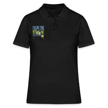 Weed Time - Women's Polo Shirt - black - Front - Ailine (174cm)