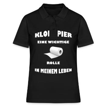 PQ un rôle important dans ma vie - Polo Femme - noir - Devant - Ailine (174cm)