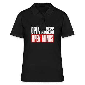 Open Access Open Mind for Ethical Hacker and Coder - Frauen Polo Shirt - Schwarz - Vorne - Ailine (174cm)