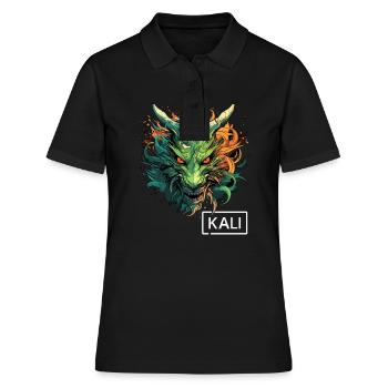 Kali Linux Dragon Design pour les testeurs de - Polo Femme - noir - Devant - Ailine (174cm)