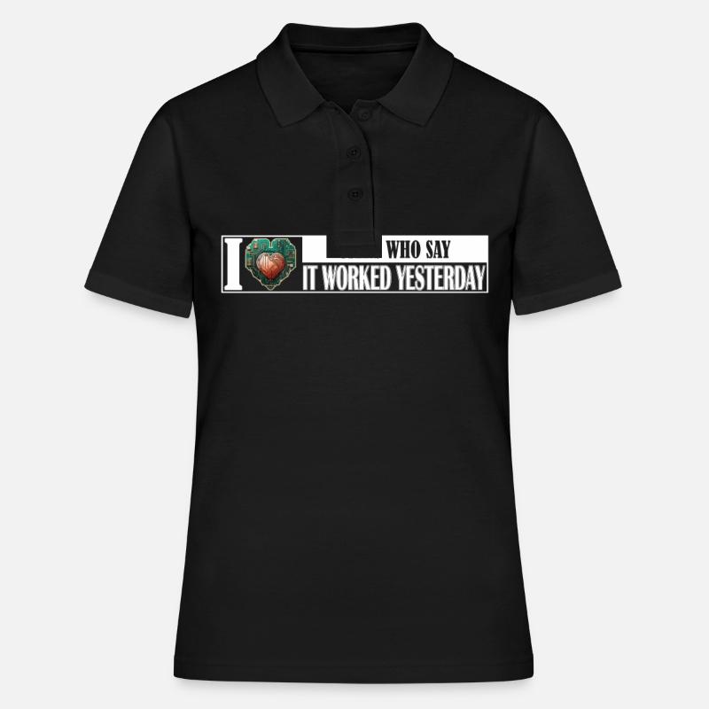 Drôles de mystères techniques d'hier ça a marché - Polo Femme - noir