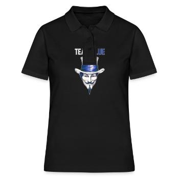 White Hat Pride : Icône du hackathon de l'équipe - Polo Femme - noir - Devant - Ailine (174cm)