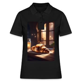 Croissants - Polo Femme - noir - Devant - Ailine (174cm)