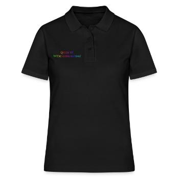 Queer Up - Polo Femme - noir - Devant - Ailine (174cm)