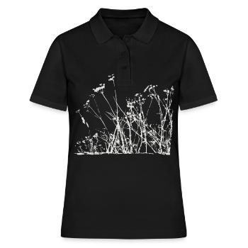 Meadow plants of nature - Women's Polo Shirt - black - Front - Ailine (174cm)