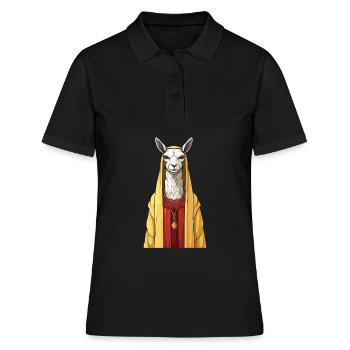 Lama chrétien chrétien - Polo Femme - noir - Devant - Ailine (174cm)