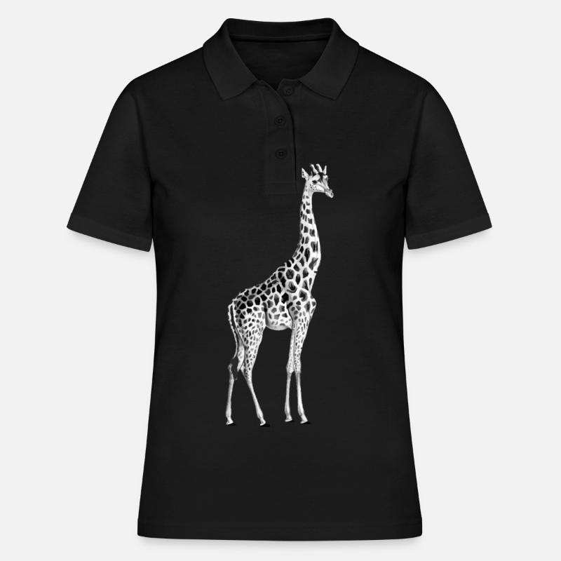 giraffe - Women's Polo Shirt - black