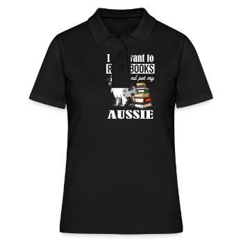 Blue Merle Australian Shepherd - Women's Polo Shirt - black - Front - Ailine (174cm)