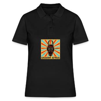 Africa Mask African Afro History - Women's Polo Shirt - black - Front - Ailine (174cm)