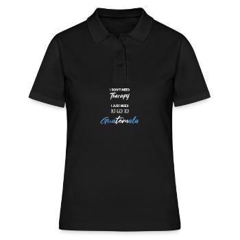Guatemala Idée cadeau drôle Amérique latine Dicton - Polo Femme - noir - Devant - Ailine (174cm)