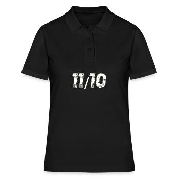 11/10 onze sur dix idée cadeau onze sur dix - Polo Femme - noir - Devant - Ailine (174cm)