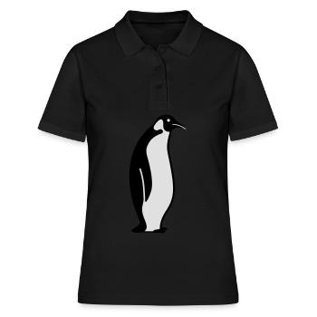 Pinguin pinguïn - Frauen Polo Shirt - Schwarz - Vorne - Ailine (174cm)