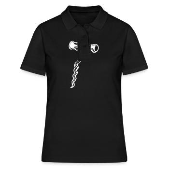 Vin tire-bouchon - Polo Femme - noir - Devant - Ailine (174cm)