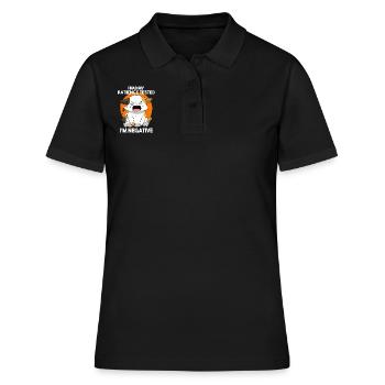 J’ai eu ma patience testée Je suis négatif chat - Polo Femme - noir - Devant - Ailine (174cm)