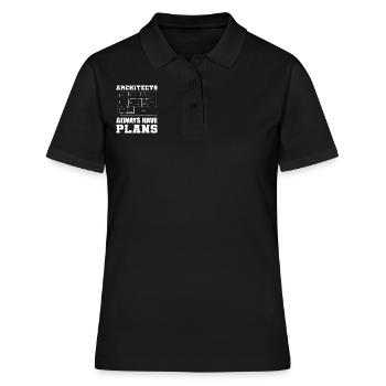 Architecture drôle Architecture commerciale - Polo Femme - noir - Devant - Ailine (174cm)