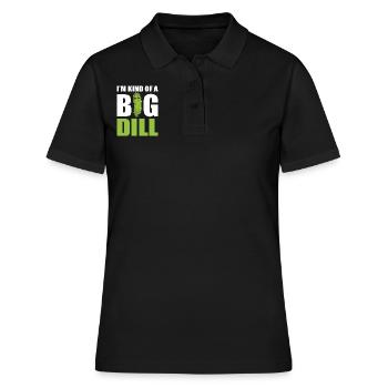 Je suis un peu un comédien de Big Dill - Polo Femme - noir - Devant - Ailine (174cm)