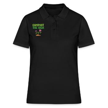 Compost The Rich Green Activist - Women's Polo Shirt - black - Front - Ailine (174cm)